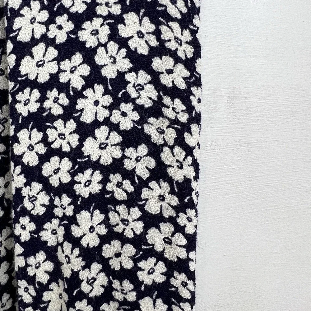 Reformation Coco Wide Leg‎ Pants Women 4 Navy White Crop Quito